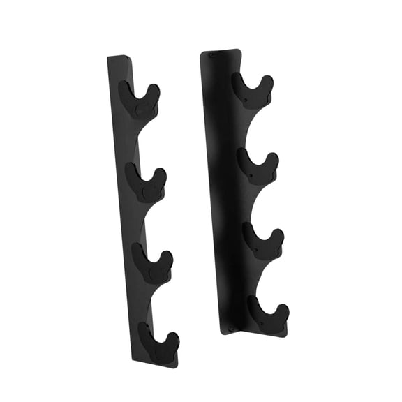 Barbell Holder Wall Mounted Bar Hanger Storage Rack Iron Material Adjustable Width for Home Gym Fitness Room