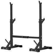 Barbell Rack Stand - Multifunctional Adjustable Squat Rack, Heavy-Duty Dumbbell Rack,Strength Training Dip Station, Home Gym Equipment,Black