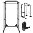 thumbnail image 1 of Squat Rack Stand with 1200 lbs Capacity - Compatible with Standard and Olympic Barbells for Home Gym Sessions, 1 of 7