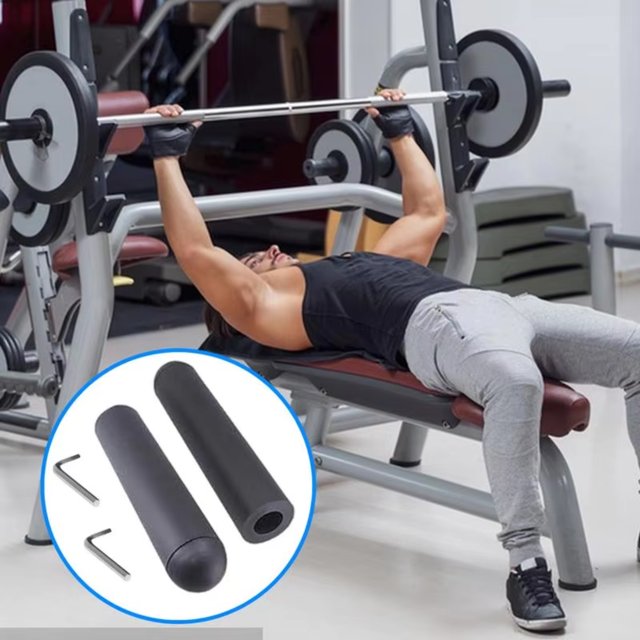 Barbell Sleeve Pair HeavyDuty Dumbbell Adapter for Weightlifting