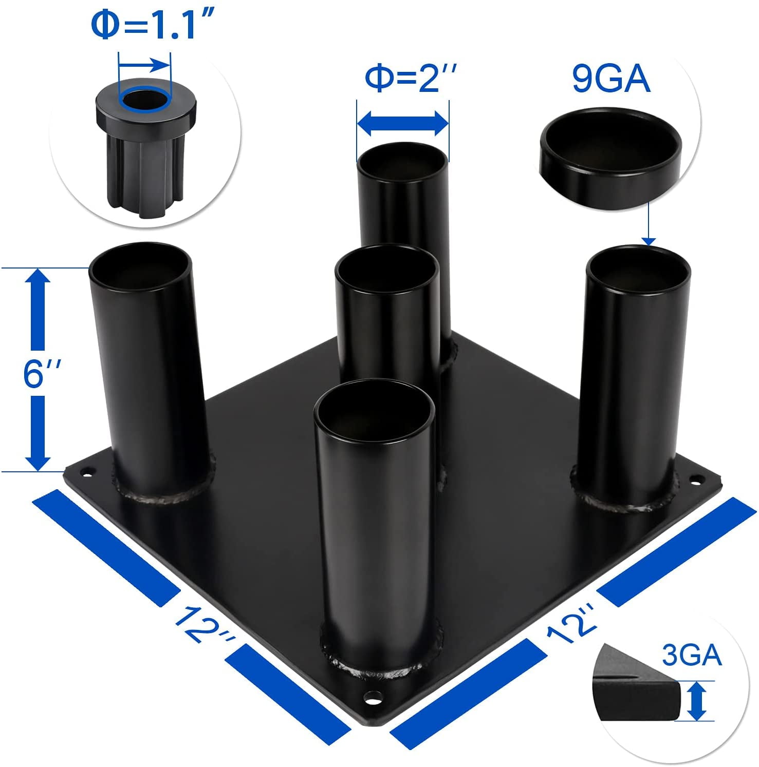 Barbell Storage Holder for   Trap Bars - Heavy Duty Floor Stand