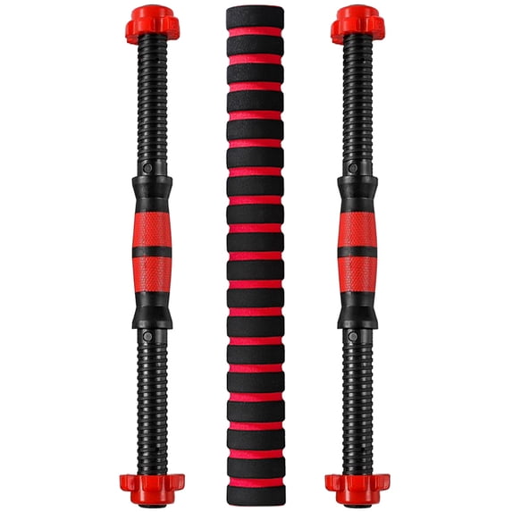 Barbell Threaded Dumbbell Handle Bars Extension Bar Set Adjustable Dumbbell Bars For Weight Lifting Home Gym Fitness Exercise