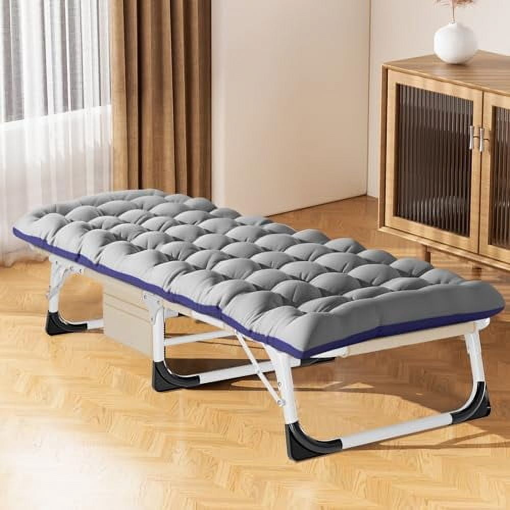 3-in-1 Heavy Duty Tanning Chair with Face Hole – Adjustable 5-Position Folding Chaise Lounge for Patio, Pool, Beach and Camping main image 1