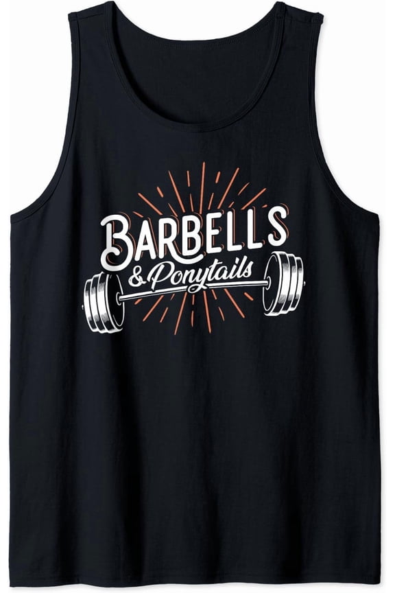 Barbells And Ponytails - Pump Covers Motivational Fitness Tank Top Size S-3XL