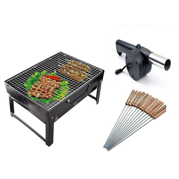 Barbeque - Proxism Folding Portable Outdoor Barbeque Charcoal BBQ Grill Oven, Charcoal Grill, Barbeque Set For Home, BBQ Grill (BBQ) (BBQ) (BBQ)