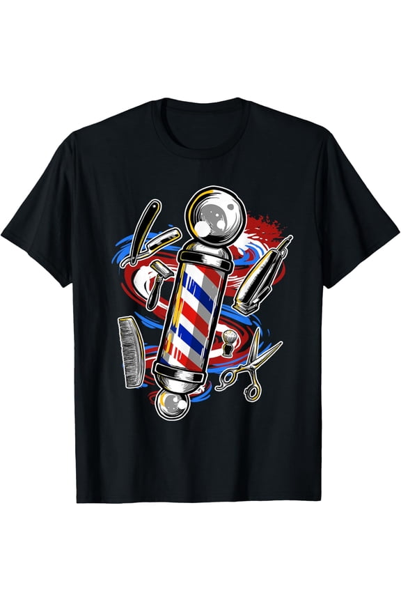 Barber Barbershop Hairstylist Hair Style Haircut T-Shirt
