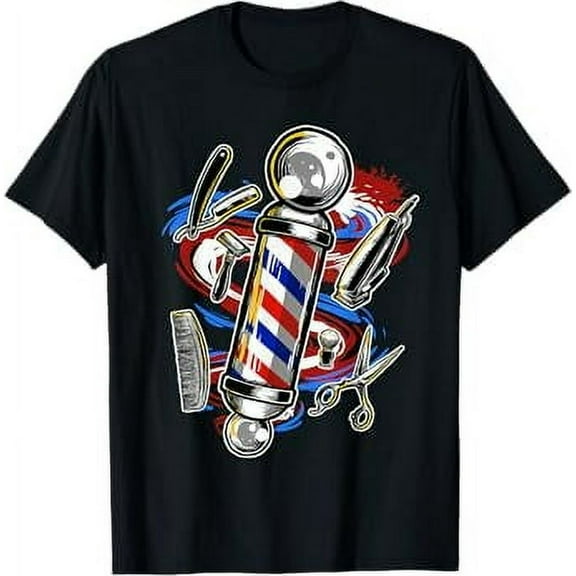 Barber Barbershop Hairstylist Hair Style Haircut T-Shirt