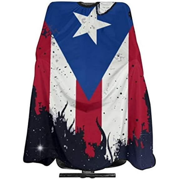 Barber Cape Salon Cape Puerto Rico Pr Flag Boricua Waterproof Haircutting Cape Adults Kids Haircut Cape Apron Gown With Snap Closure For Hairstylist