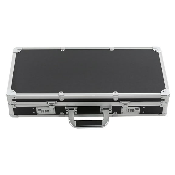 Barber Carrying Case, Stylist Tool Box Professional Salon Hair Cutting Grooming Kit Storage Organizer With Adjustable Shoulder Strap for Clippers, , Barber Supplies (Sliver)