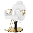 thumbnail image 1 of Barber Chair Reclining Salon Chair for Hair Stylist, Hair Salon Chair with 360° Rolling Swivel, 90°-135° Reclining Heavy Duty Hydraulic Pump Salon Chair, Height Adjustable, Removable Headrest, 1 of 1
