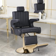 Barber Chairs for Barbershop,Heavy Duty Hydraulic 360  Swivel Reclining Salon Furniture, Adjustable PU Leather Styling Chair for Spa & Beauty Salon
