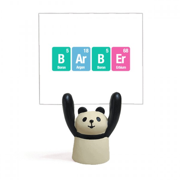 Barber Checal Element Science Memo Holder Cartoon Animal Panda Stand Decoration