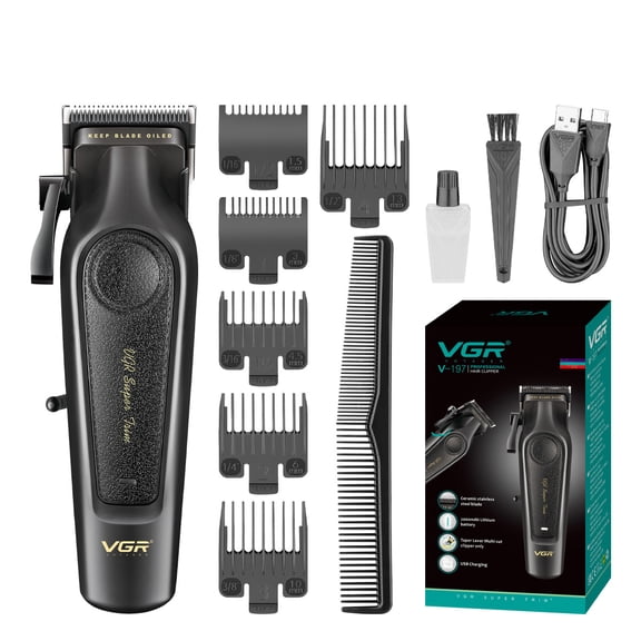 Barber Clipper,TTOOGO Cordless Hair Cutting Machine with LED Indicator, 7000 RPM Motor, Ceramic Stainless Steel Blade, USB Rechargeable Hair Trimmer with Guide Combs