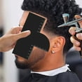 thumbnail image 1 of Barber Enhancement Card with Measurement Indicators, Reusable Hairline Shaping Template and Color Spray Edge Line up Tool for Stylists, 1 of 3