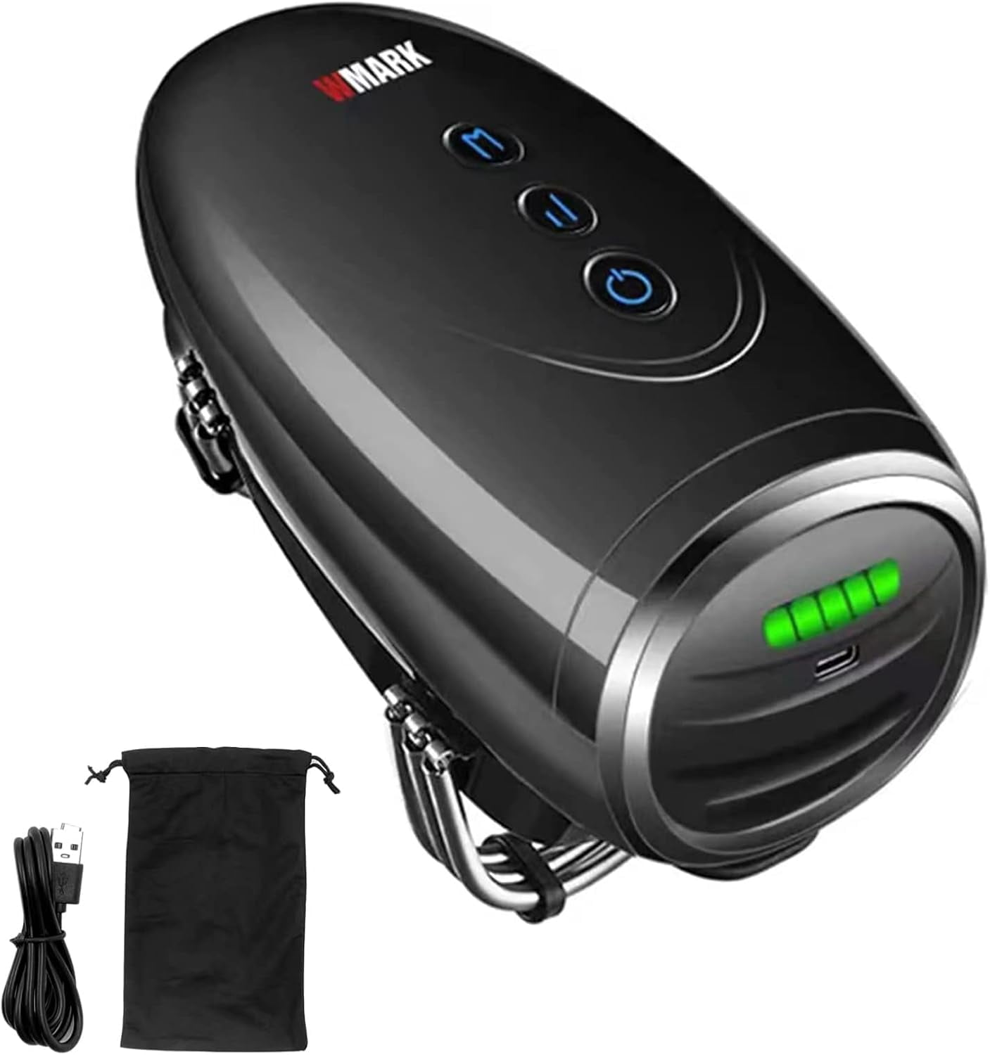 Barber Massager/Cordless HandheldMassager, Charge Neck/Legs/Hand/FaceMassager, 2 Massage Nodes 2600AMH,Black