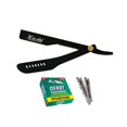 Barber Men's Shaving Straight Razors Blade with 100 Derby Blades