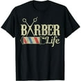 thumbnail image 1 of Barber Pole Hairstylist Hairdresser Vintage Gift T-Shirt, 1 of 3
