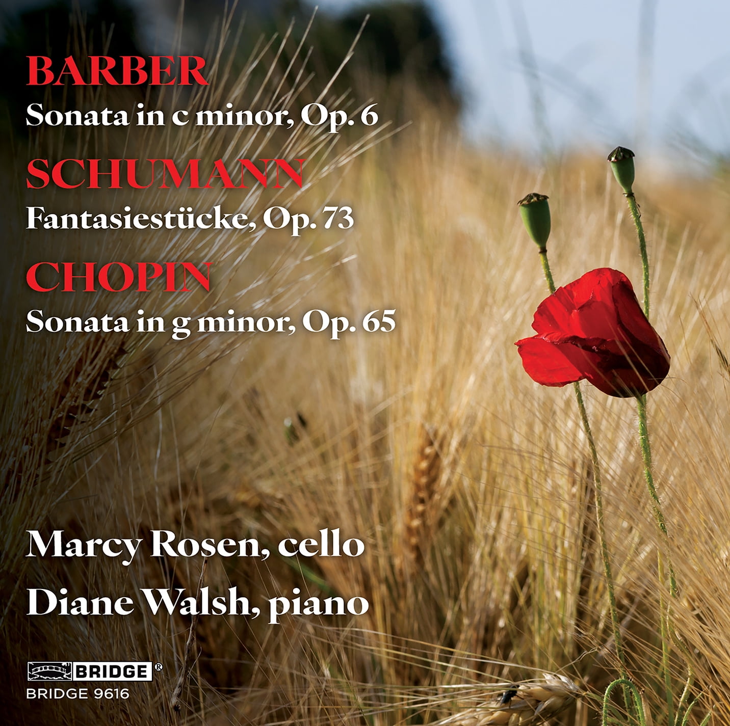 Marcy Rosen - Barber, Schumann & Chopin: Music for Cello and Piano - Music & Performance - CD