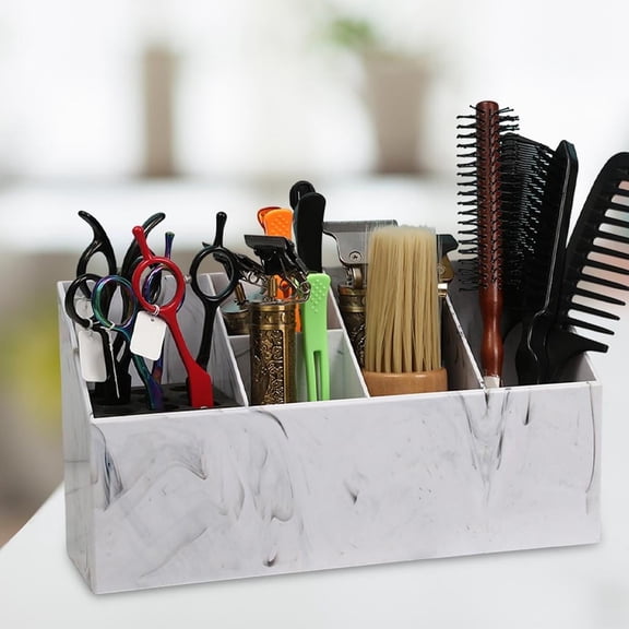 Barber Scissors Holder Box Desk Organizer Case Salon Hairdressing Scissors Rack for Brushes Hairstyling Combs Clips Hairdressers(0)