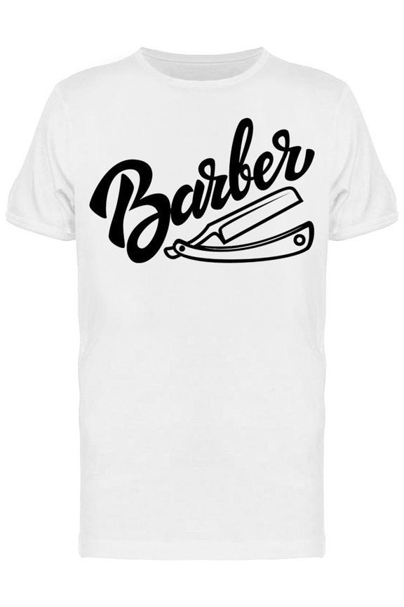Barber Scissors T-Shirt Men -Image by Shutterstock, Male 3X-Large
