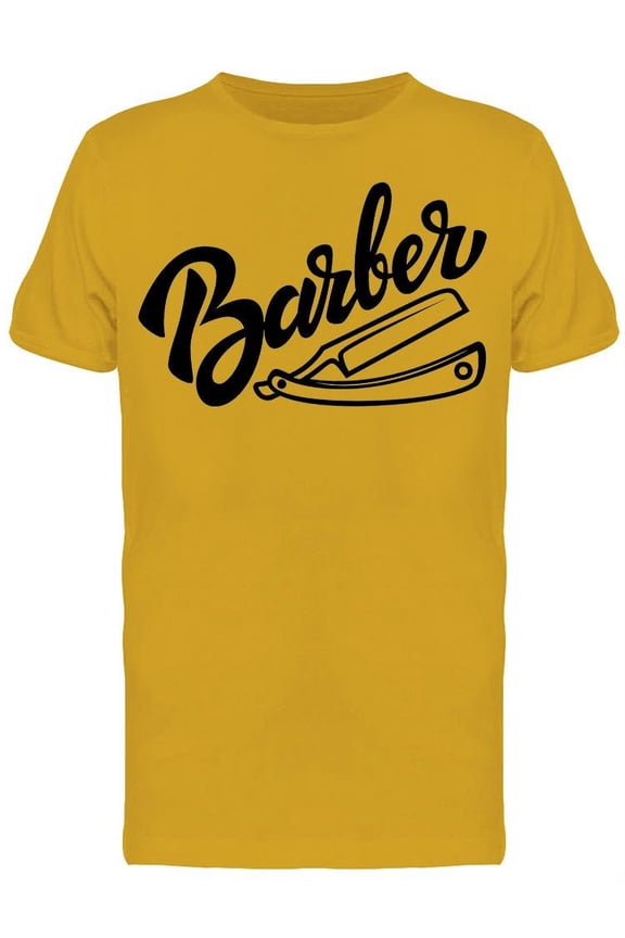 Barber Scissors T-Shirt Men -Image by Shutterstock, Male Medium