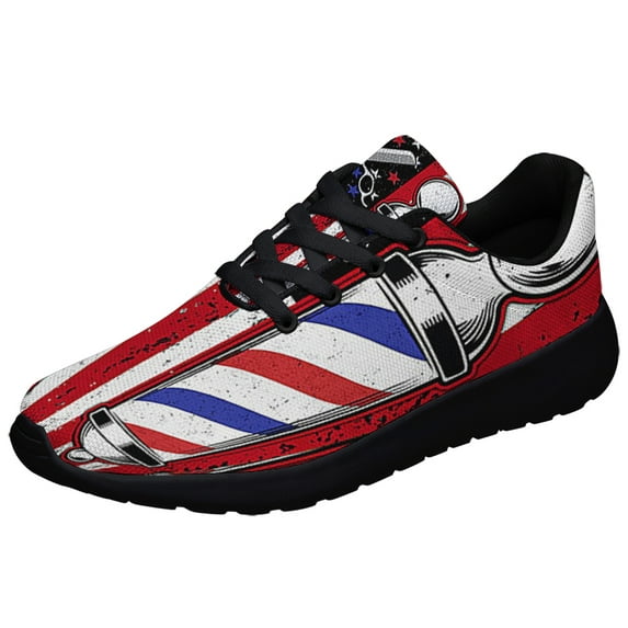 Barber Shoes Sneakers Black Size 12