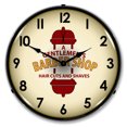 thumbnail image 1 of Collectable Sign and Clock Barber Shop 2  LED Lighted Premium Wall Clock, 1 of 6