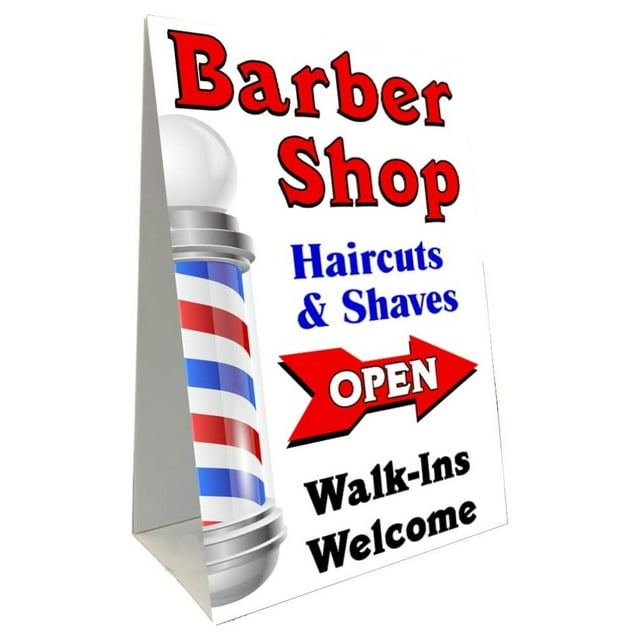 Barber Shop Arrow Economy AFrame Sign 2 Feet Wide by 3 Feet Tall