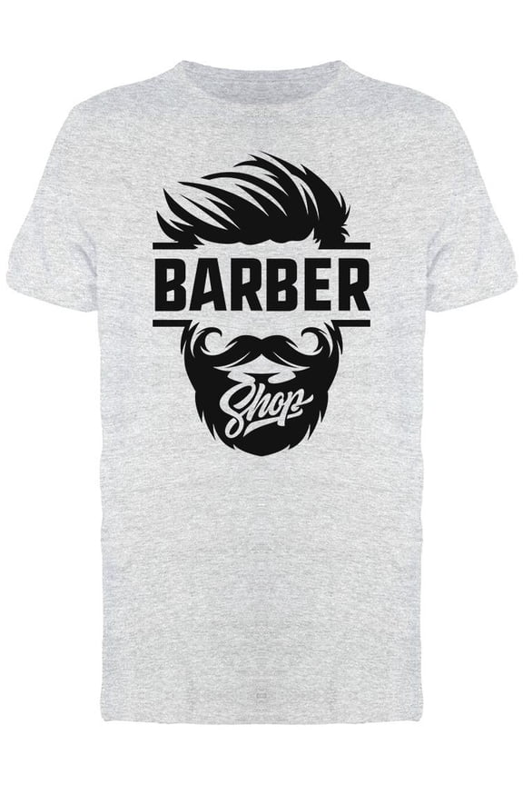 Barber Shop Design T-Shirt Men -Image by Shutterstock, Male Medium