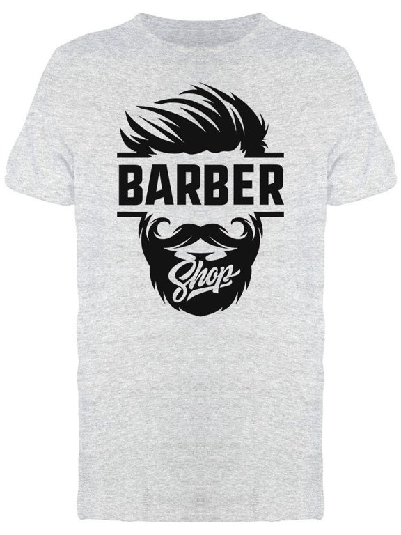 Barber Shop Design T-Shirt Men -Image by Shutterstock, Male Medium