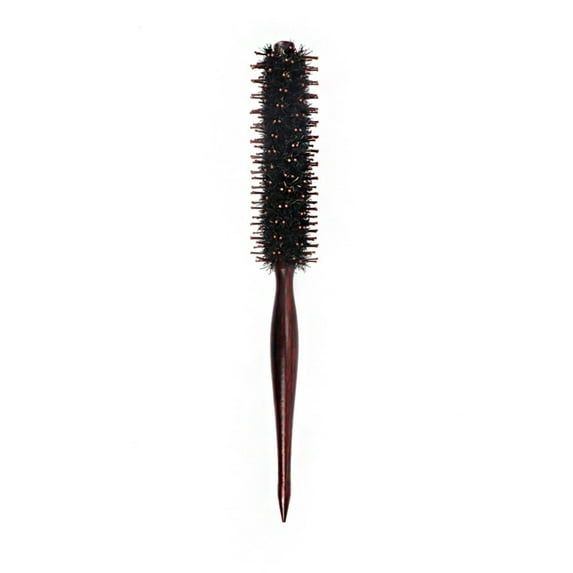 Barber Shop Home Wooden Handle Anti Static Hair Brush Hair Curly Comb Blow Drying Brush Teasing Brush Small Round Brush 23.5CM