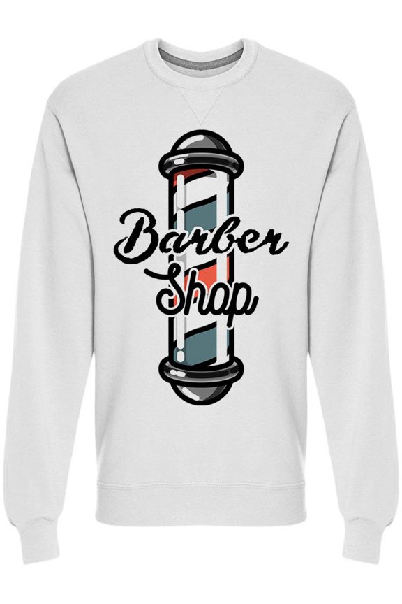 Barber Shop Pole Sweatshirt Men -Image by Shutterstock, Male Large