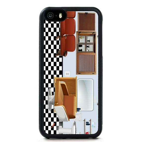 Barber Shop Salon Slim Shockproof Hard Rubber Custom Case Cover For iPhone 15 Pro Max 14 Plus 13 XR