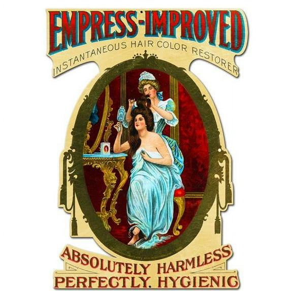 Barber Shop & Shoe Shine Memories 15 x 20 in. Empress Improved Plasma Metal Sign