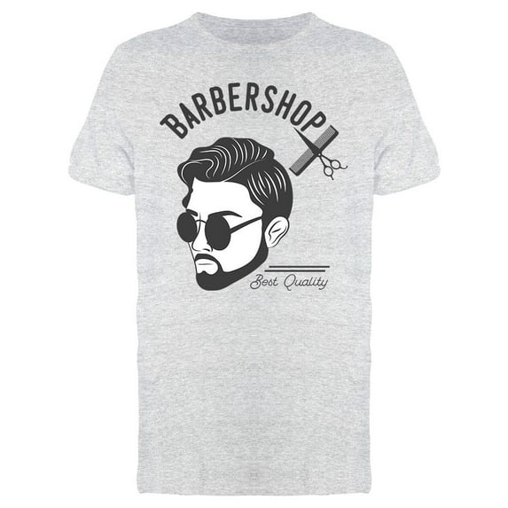 Barber Shop Style T-Shirt Men -Image by Shutterstock, Male Large