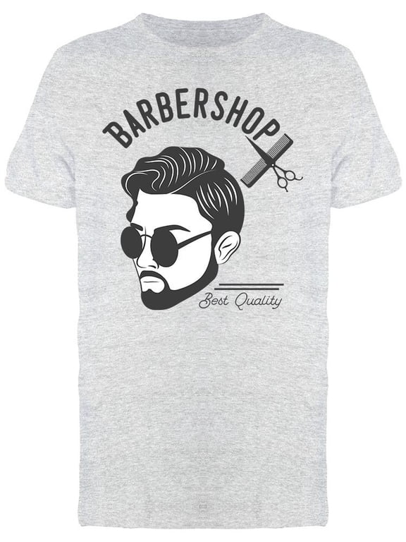Barber Shop Style T-Shirt Men -Image by Shutterstock, Male x-Large