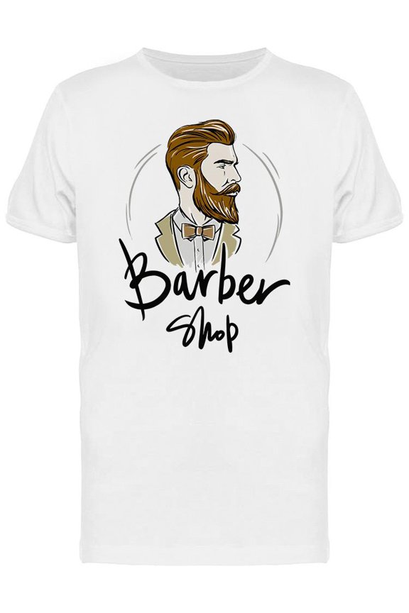 Barber Shop T-Shirt Men -Image by Shutterstock, Male x-Large