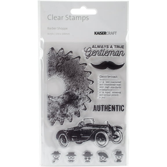 Barber Shoppe Clear Stamps 6"x4"-