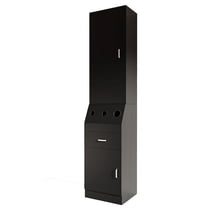Salon Station Barber Beauty Spa Storage Cabinet Equipment W/Glass Door, Shelves Salon Station Barber Beauty Spa Storage Cabinet Equipment W/Glass Door, Shelves