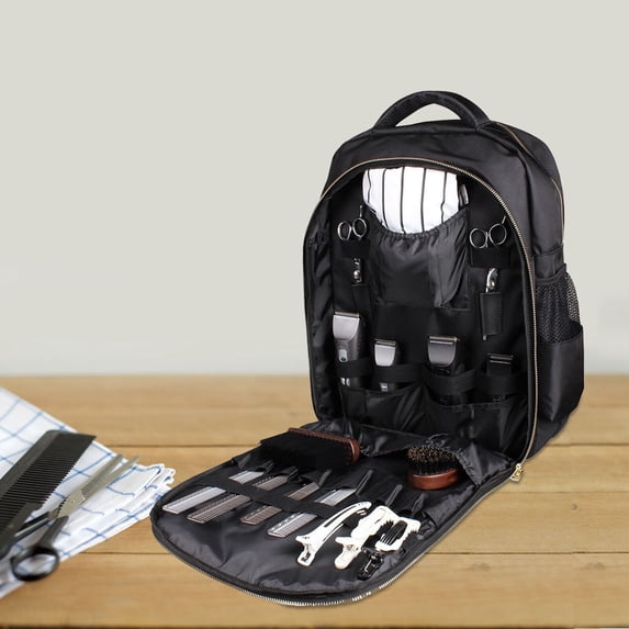 Barber Supplies Bag Organizer Barber Carrying Bag Hair Stylist Traveling Tools Case Professional Salon Hair Cutting Grooming Kit for Clippers, Scissors, Barber Supplies