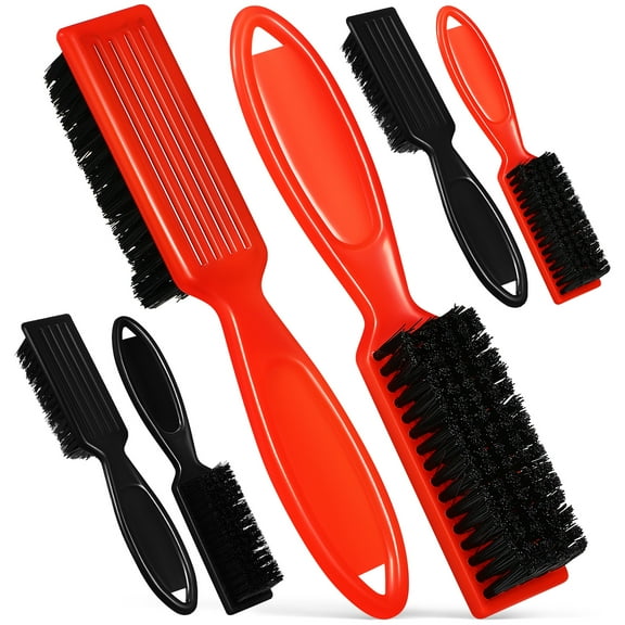 Barber Supplies Tools 6 Pcs Men's Hair Brush Vintage Trimmer for Clipper Cleaning Nylon Accessories Man