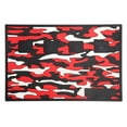 Barber Tool Mat Prevent Slip Camouflage Pattern Silicone Salon