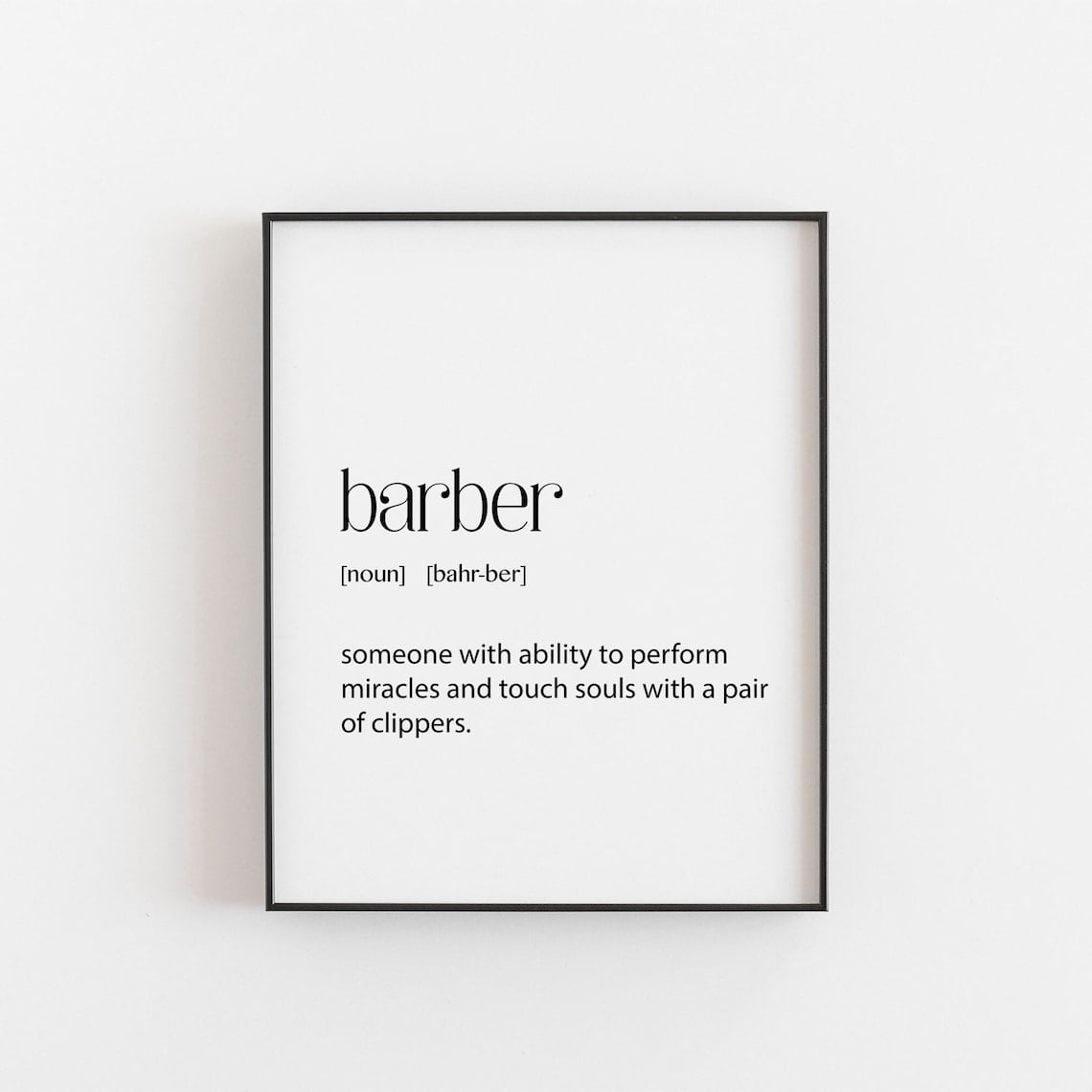 Fall Barber Display Barber Wall Art Print, Last Minute, Home, Shop, Interior, Coworker ...