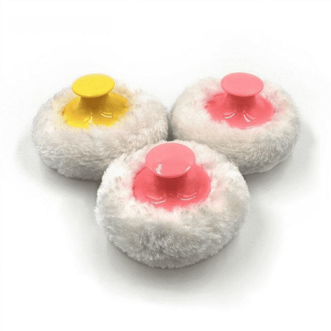 Barber cleaning broken hair powder puff baby powder puff prickly heat