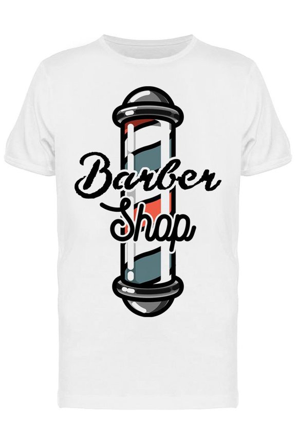 Barber's Pole, Barber Shop T-Shirt Men -Image by Shutterstock, Male XX-Large