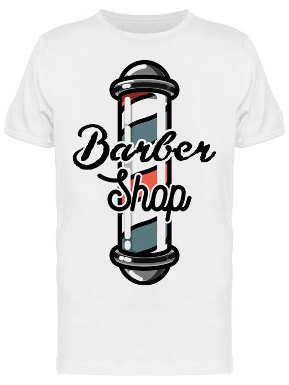 Barber's Pole, Barber Shop T-Shirt Men -Image by Shutterstock, Male XX-Large