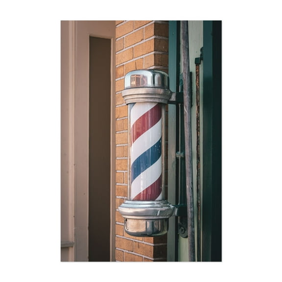 Barber's Pole - Catskill New York Photography Vintage Street Photography Retro Architecture Cityscape Unframed Wall Art Print 4 x 6 inches