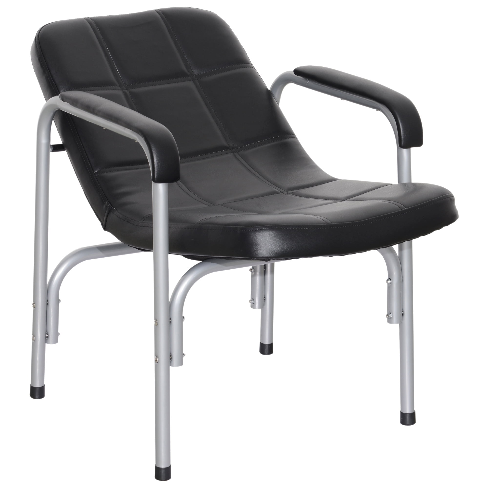 BarberPub Black Shampoo Chair Comfort Curve Hair Barber Beauty Salon Black 7011
