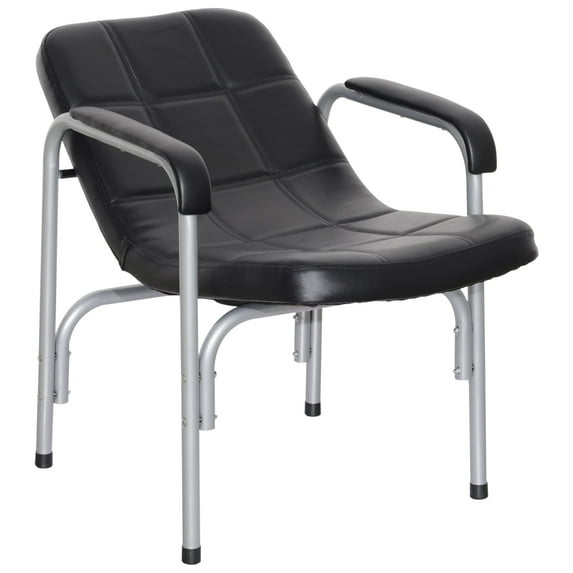 BarberPub Black Shampoo Chair Comfort Curve Hair Barber Beauty Salon Black 7011