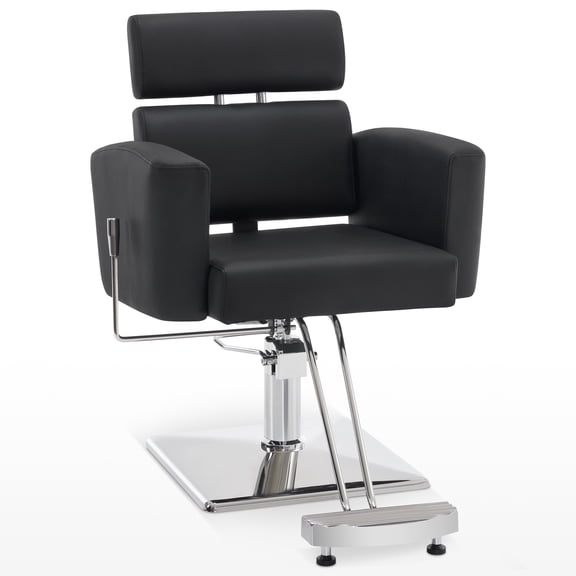 BarberPub Classic Barber Chair with Hydraulic Pump, Professional Reclining Salon Chair for Hair Stylist, Barbershop, Home Salon, Spa Salon Styling Beauty Equipment 9410